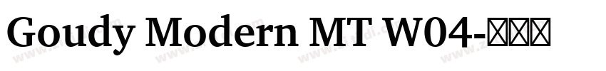 Goudy Modern MT W04字体转换